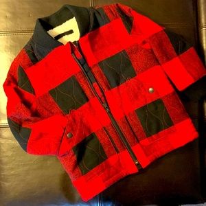 Baby Gap Buffalo Plaid Sherpa jacket